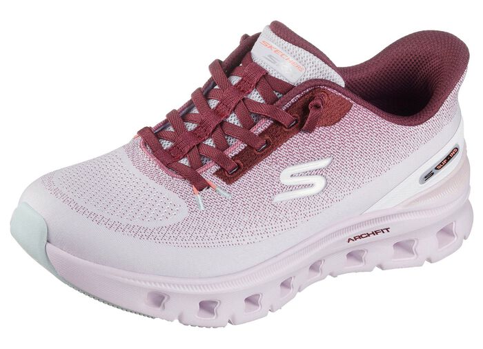 SKECHERS, trendiga damsneakers, med gjuten slip-in-h&auml;lplatta 